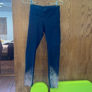 Lululemon navy reflective leggings